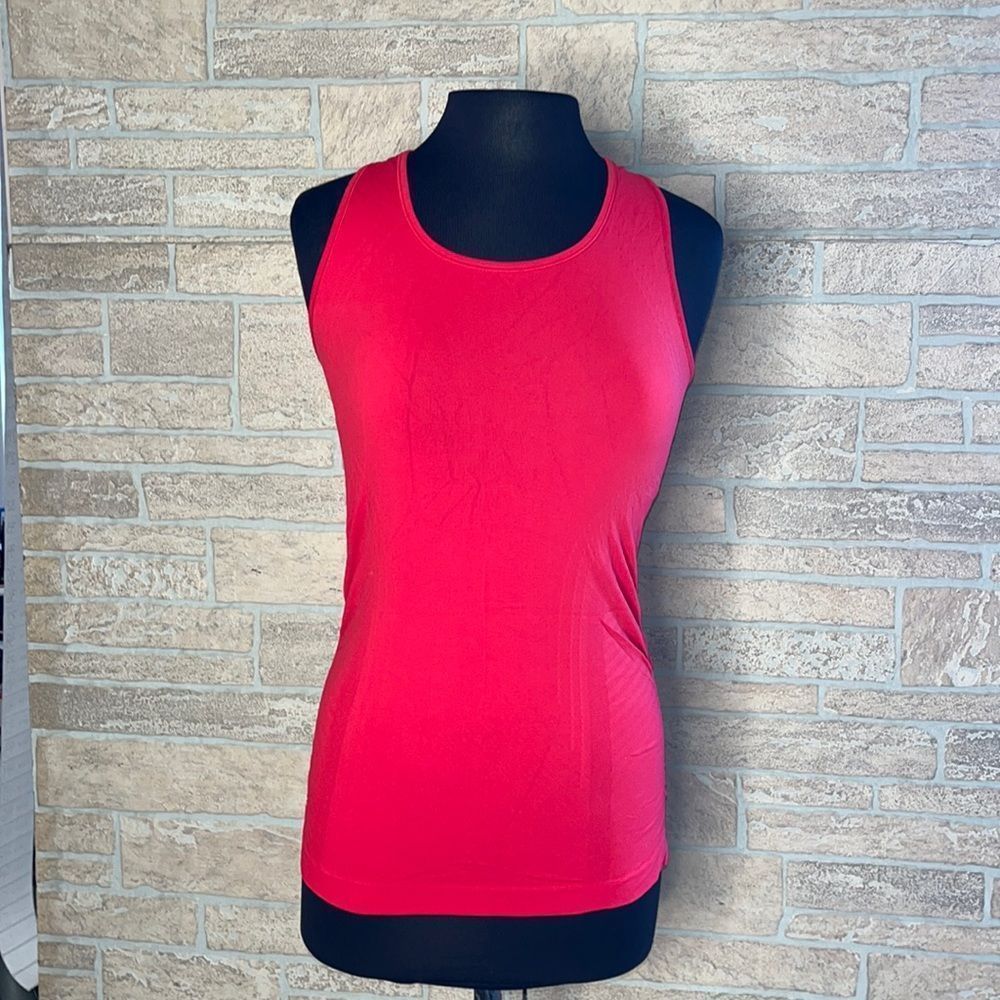 Athleta Athletic Tank Top Razor Back Size XS Red Stretchy